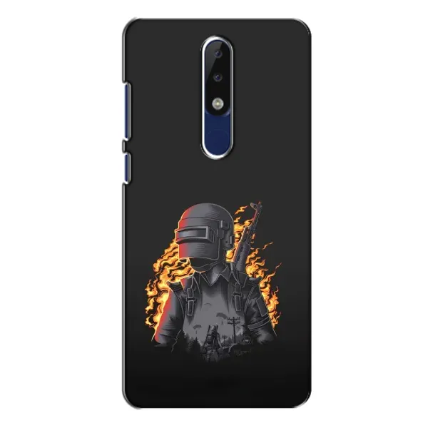 Чехол с рисунком «В огне» для Nokia 5.1 Plus (X5) Чехол с рисунком «В огне» для Nokia 5.1 Plus (X5)