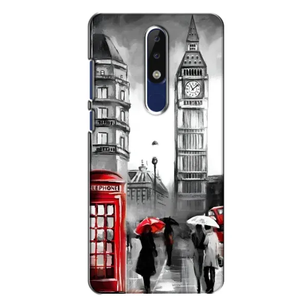 Чехол с рисунком «Вид на Биг Бен» для Nokia 5.1 Plus (X5) Чехол с рисунком «Вид на Биг Бен» для Nokia 5.1 Plus (X5)