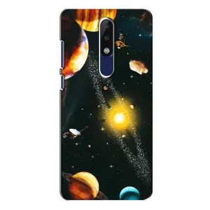 Чохол (ТПУ) з планетами на Nokia 5.1 Plus (X5) (Вид з космосу)