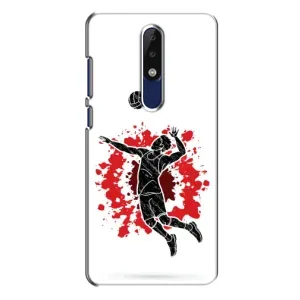 Чехлы с принтом Спортивная тематика для Nokia 5.1 Plus (X5) (Волейболист)
