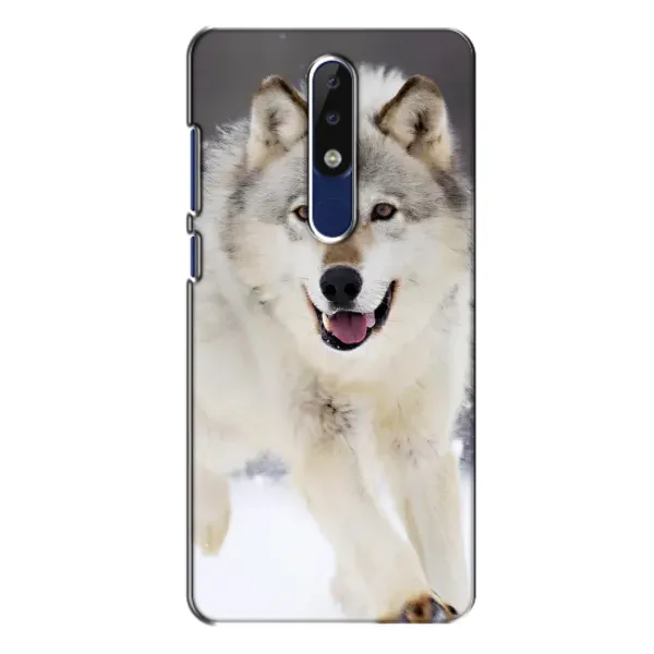 Чехол с рисунком «Волк на снегу» для Nokia 5.1 Plus (X5) Чехол с рисунком «Волк на снегу» для Nokia 5.1 Plus (X5)