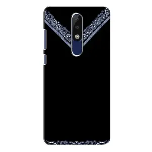 Силиконовый Чехол на Nokia 5.1 Plus (X5) (Воротник вышиванки)
