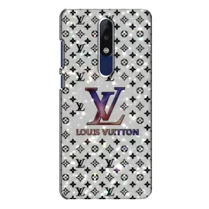 Чохол Стиль Louis Vuitton на Nokia 5.1 Plus (X5) (Яскравий LV)