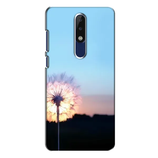 Чехол с рисунком «Закат с одуванчиком» для Nokia 5.1 Plus (X5) Чехол с рисунком «Закат с одуванчиком» для Nokia 5.1 Plus (X5)