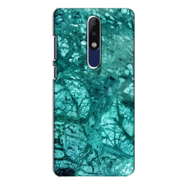 Чехол с рисунком «Зеленый мрамор» для Nokia 5.1 Plus (X5) Чехол с рисунком «Зеленый мрамор» для Nokia 5.1 Plus (X5)
