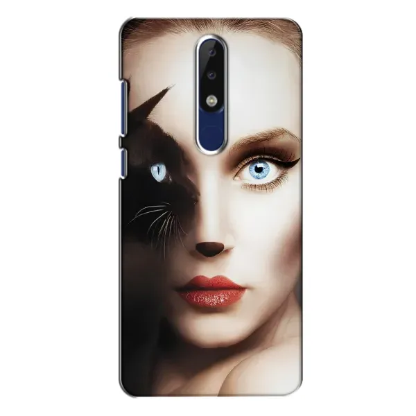 Чехол с рисунком «Женщина кошка» для Nokia 5.1 Plus (X5) Чехол с рисунком «Женщина кошка» для Nokia 5.1 Plus (X5)