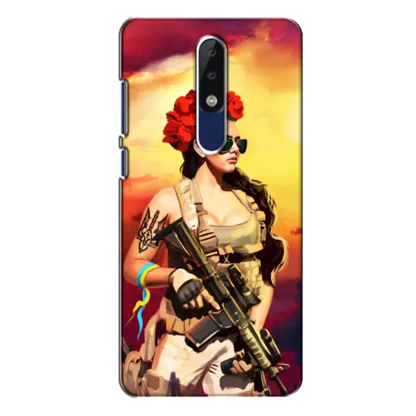 Чехол с рисунком «Женщина солдат» для Nokia 5.1 Plus (X5) Чехол с рисунком «Женщина солдат» для Nokia 5.1 Plus (X5)