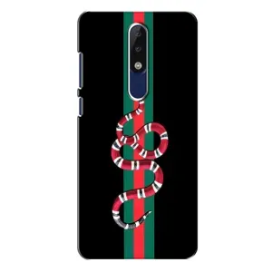 Чохли бренд ГУЧЧІ для Nokia 5.1 Plus (X5) (Змій Гуччі)