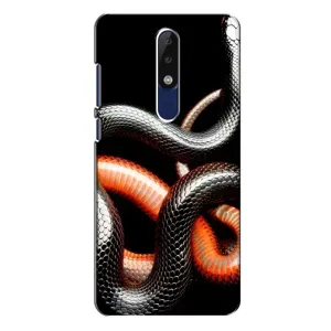 Чехлы с изображением разных животных для Nokia 5.1 Plus (X5) (Змея)
