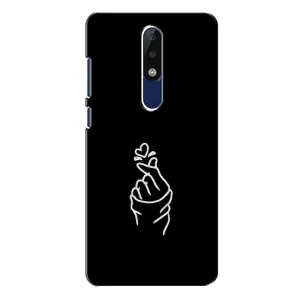 Чохол (Знак сердечка) для Nokia 5.1 Plus (X5) (Знак Сердечка)
