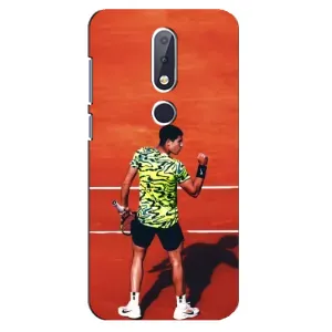 Чохли з прінтом Спортивна тематика для Nokia 6.1 Plus (Алькарас Тенісист)