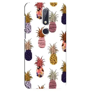 Чехол с изображением вкусной еды для Nokia 6.1 Plus (Ананасы)