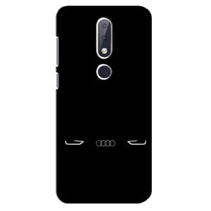 Силіконовий бампер з картинкою машини на Nokia 6.1 Plus (Сілует Audi)
