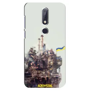 Чехлы на военную тематику для Nokia 6.1 Plus (Азовсталь)