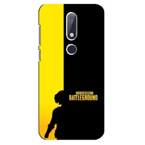 Чохол (TPU) з картинкою "Лого Пабг" на Нокіа 6.1 Плюс (Battlegrounds)