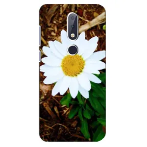Чохол з ромашками на Nokia 6.1 Plus (Біла ромашка)