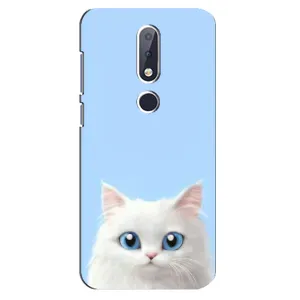 Чохол на тематику: Коти для Nokia 6.1 Plus (Білий кіт)