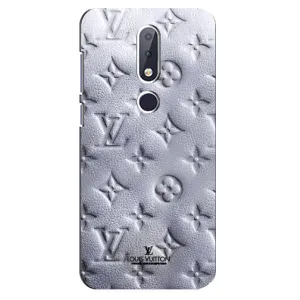 Текстурний Чохол Louis Vuitton для Нокіа 6.1 Плюс (Білий ЛВ)