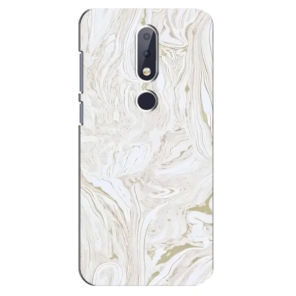 Чехол с рисунком «белый мрамор» для Nokia 6.1 Plus Чехол с рисунком «белый мрамор» для Nokia 6.1 Plus