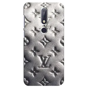 Текстурний Чохол Louis Vuitton для Нокіа 6.1 Плюс (Бежевий ЛВ)