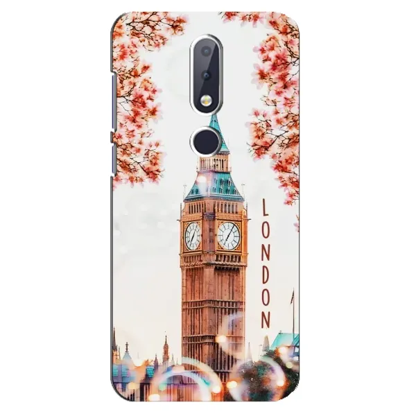 Чехол с рисунком «Часы Лондон» для Nokia 6.1 Plus