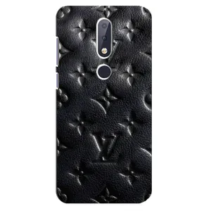 Текстурний Чохол Louis Vuitton для Нокіа 6.1 Плюс (Чорний ЛВ)