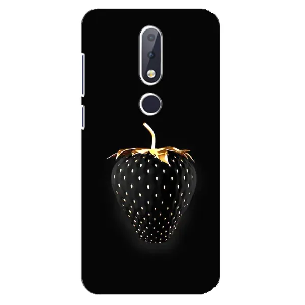 Чехол с рисунком «Чёрная клубника» для Nokia 6.1 Plus Чехол с рисунком «Чёрная клубника» для Nokia 6.1 Plus