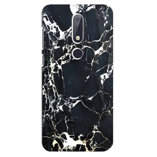Чехол с рисунком «Чёрный мрамор» для Nokia 6.1 Plus Чехол с рисунком «Чёрный мрамор» для Nokia 6.1 Plus
