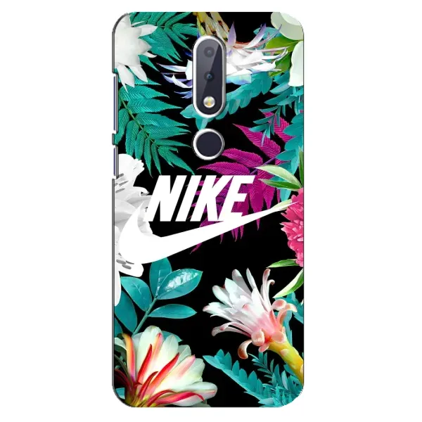 Чехол с рисунком «Цветочный Nike» для Nokia 6.1 Plus Чехол с рисунком «Цветочный Nike» для Nokia 6.1 Plus