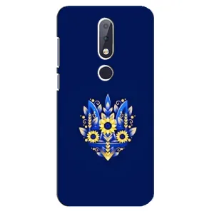 Чехол Укр Символика для Nokia 6.1 Plus (Цветущий Герб)
