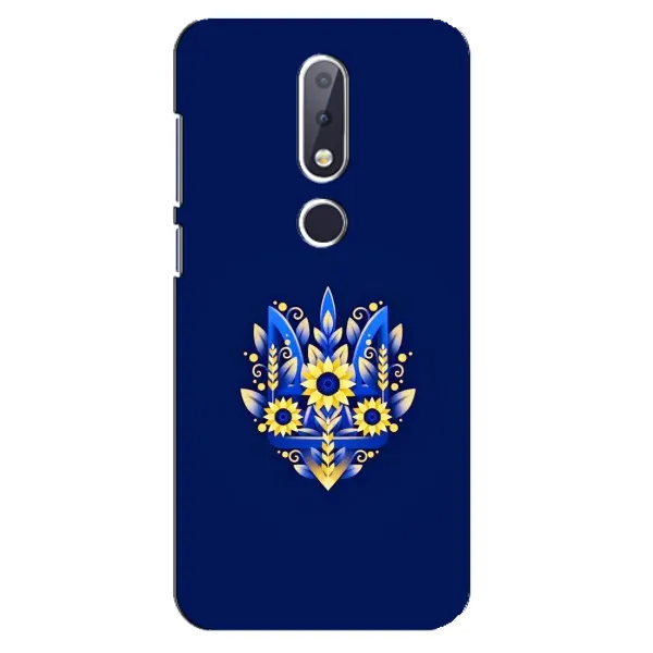 Чехол с рисунком «Цветущий Герб» для Nokia 6.1 Plus