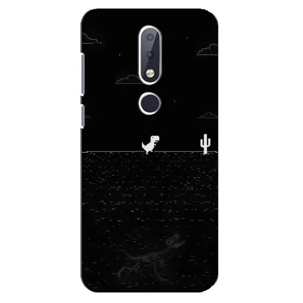 Чехол с рисунком «Динозаврик» для Nokia 6.1 Plus Чехол с рисунком «Динозаврик» для Nokia 6.1 Plus