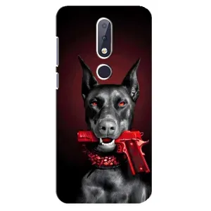 Чохол ДОБЕРМАН  для Nokia 6.1 Plus (Доберман злий)