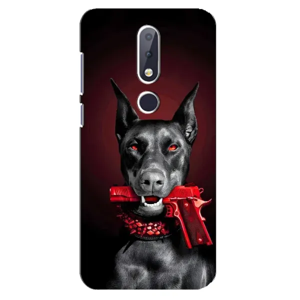 Чехол с рисунком «Доберман злой» для Nokia 6.1 Plus Чехол с рисунком «Доберман злой» для Nokia 6.1 Plus