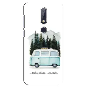 Силіконовий бампер з картинкою машини на Nokia 6.1 Plus (Будиночок на колесах)