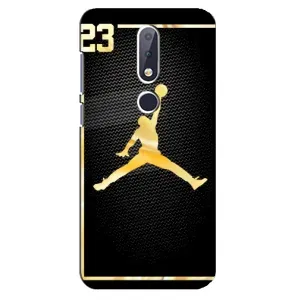 Силіконовый Чохол Nike Air Jordan на Нокіа 6.1 Плюс (Джордан 23)