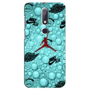 Силіконовый Чохол Nike Air Jordan на Нокіа 6.1 Плюс (Джордан Найк)