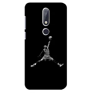 Силіконовый Чохол Nike Air Jordan на Нокіа 6.1 Плюс (Джордан)