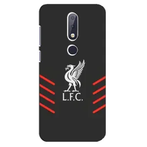Силиконовые Чехлы принт Футбол на Nokia 6.1 Plus (Эмблема Liverpool)