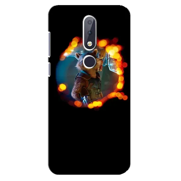 Чехол с рисунком «Енот Ракета» для Nokia 6.1 Plus Чехол с рисунком «Енот Ракета» для Nokia 6.1 Plus