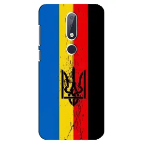 Чехлы УПА (Красно-Чёрный) на Nokia 6.1 Plus (Флаг УПА)