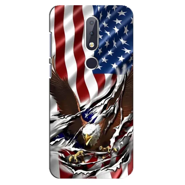 Чехол с рисунком «Флаг USA» для Nokia 6.1 Plus