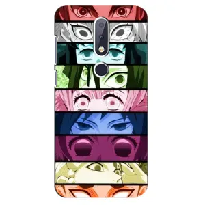 Силиконовые чехлы с глазами Anime для Нокиа 6.1 Плюс (Глаза Хашира)