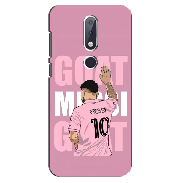 Чехол с рисунком «GOAT MESSI» для Nokia 6.1 Plus