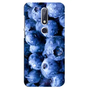 Чехол с изображением вкусной еды для Nokia 6.1 Plus (Голубика)