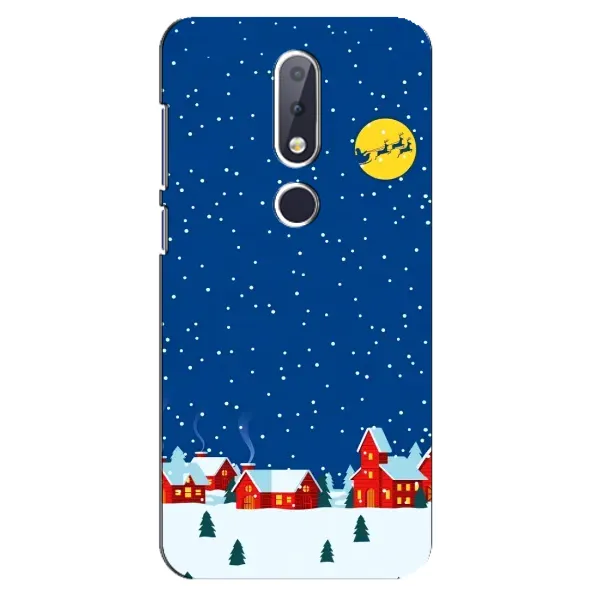 Чехол с рисунком «Город в снегу» для Nokia 6.1 Plus Чехол с рисунком «Город в снегу» для Nokia 6.1 Plus