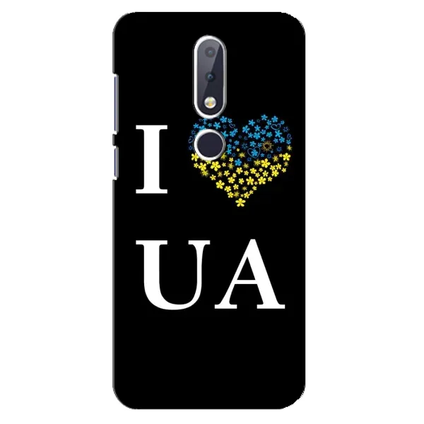 Чехол с рисунком «I Love UA» для Nokia 6.1 Plus Чехол с рисунком «I Love UA» для Nokia 6.1 Plus