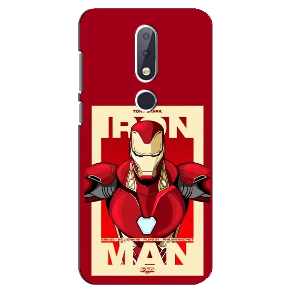 Чехол с рисунком «Iron man» для Nokia 6.1 Plus Чехол с рисунком «Iron man» для Nokia 6.1 Plus