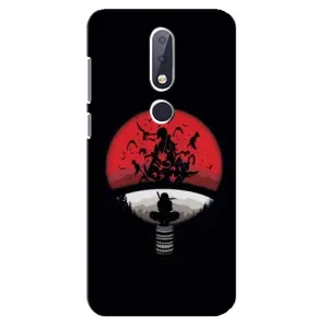 Чехлы с картинкой Итачи Учиха на Nokia 6.1 Plus (Итачи на черном)