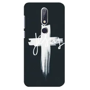Чехлы для Нокиа 6.1 Плюс (Крест Иисуса) (Jesus)